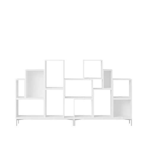 MUUTO półka STACKED BOOKCASE konfiguracja 3 biała