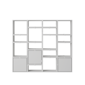 MUUTO półka STACKED BOOKCASE konfiguracja 4 szara