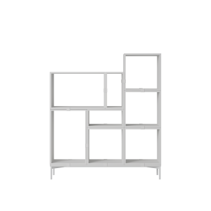 MUUTO półka STACKED BOOKCASE konfiguracja 5 szara