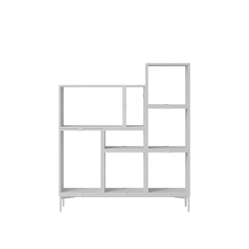 MUUTO półka STACKED BOOKCASE konfiguracja 5 szara