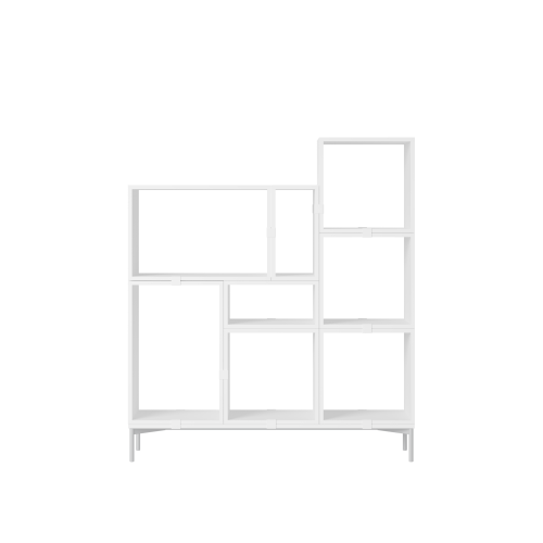 MUUTO półka STACKED BOOKCASE konfiguracja 5 biała