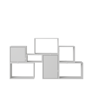 MUUTO półka STACKED BOOKCASE konfiguracja 6 szara