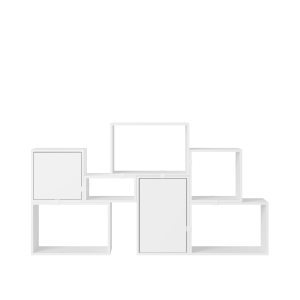 MUUTO półka STACKED BOOKCASE konfiguracja 6 biała