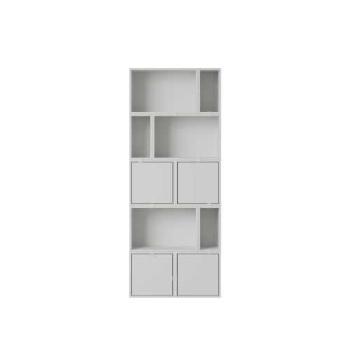MUUTO półka STACKED BOOKCASE konfiguracja 8 szara