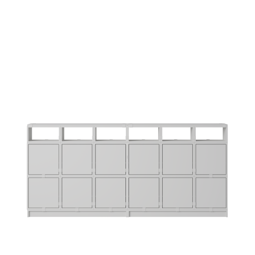 MUUTO półka STACKED SIDEBOARD konfiguracja 1 szara