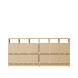 MUUTO półka STACKED SIDEBOARD konfiguracja 1 dębowa