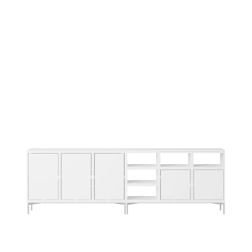 MUUTO półka STACKED SIDEBOARD konfiguracja 2 biała