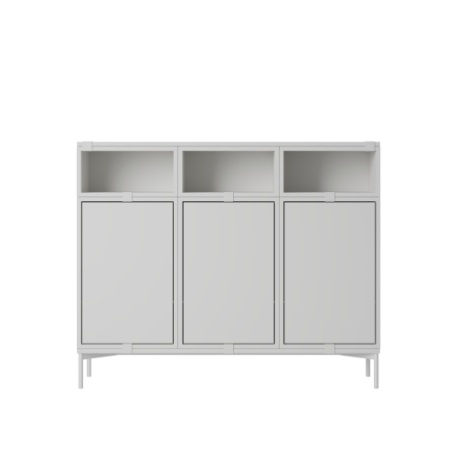 MUUTO półka STACKED SIDEBOARD konfiguracja 3 szara