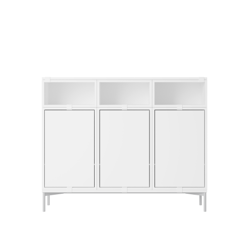 MUUTO półka STACKED SIDEBOARD konfiguracja 3 biała