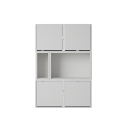 MUUTO półka STACKED SIDEBOARD konfiguracja 4 szara