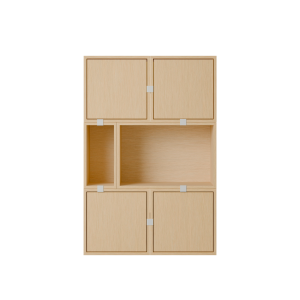 MUUTO półka STACKED SIDEBOARD konfiguracja 4 dębowa