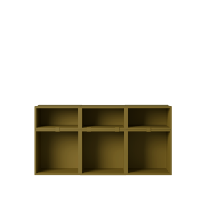 MUUTO półka STACKED SIDEBOARD konfiguracja 5 brązowo-zielona