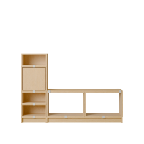 MUUTO półka STACKED HALLWAY konfiguracja 1 dębowa
