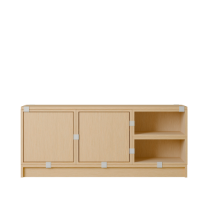 MUUTO półka STACKED HALLWAY konfiguracja 2 dębowa