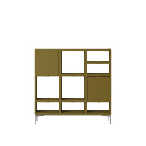 MUUTO półka STACKED HALLWAY konfiguracja 3 brązowo-zielona
