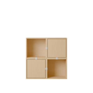 MUUTO półka STACKED HALLWAY konfiguracja 4 dębowa
