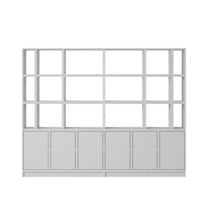 MUUTO półka STACKED OFFICE konfiguracja 2 szara