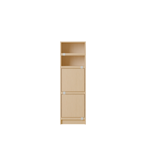 MUUTO półka STACKED OFFICE konfiguracja 4 dębowa