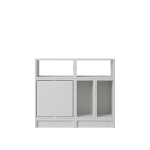 MUUTO półka STACKED OFFICE konfiguracja 5 szara