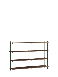 MOEBE system regałowy s.115.2.B przydymiony dąb | sosnowa zieleń 