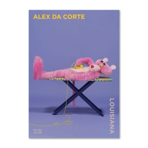 Louisiana druk artystyczny  Alex Da Corte – Rubber Pencil Devil (2019) – pink panter