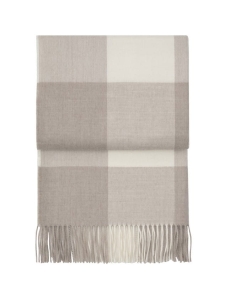 ELVANG pled wełniany WHISPER beige / white