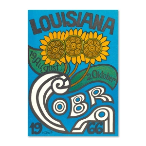 Louisiana druk artystyczny Henry Heerup - Cobra Anniversary poster