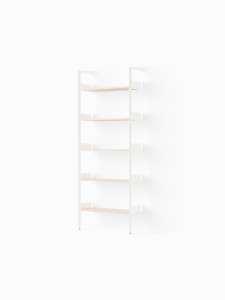 &Tradition regał  Rombe Rombe Full Bay Shelves IF1 Alabaster w. Lacquered Oak shelves