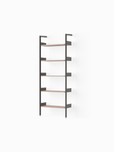 &Tradition regał  Rombe Rombe Full Bay Shelves IF1 Anthracite w. Lacquered Walnut shelves