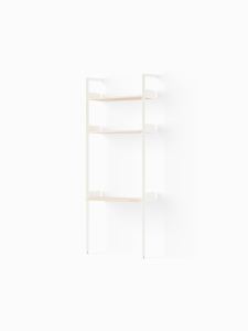 &Tradition regał  Rombe Rombe Full Bay Desk  IF2  Alabaster w. Lacquered Oak shelves
