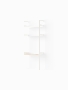 &Tradition regał  Rombe Rombe Full Bay Desk  IF2  Alabaster w. Alabaster shelves , oak desk