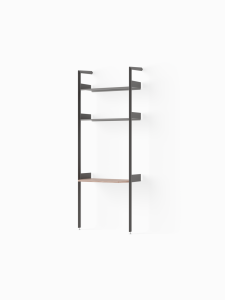 &Tradition regał  Rombe Rombe Full Bay Desk  IF2  Anthracite w. Anthracite shelves , walnut desk