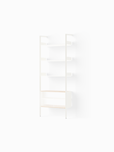 &Tradition regał  Rombe Full Bay Cabinet  IF3 Alabaster w. Alabaster shelves