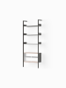 146228A545_Rombe_IF3_Anthracite uprights_Anthracite shelves_Walnut cabinet with shelf.png