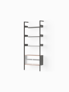 &Tradition regał  Rombe Full Bay Cabinet  IF3 Anthracite w. Anthracite shelves