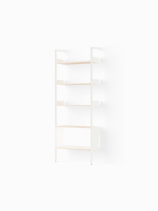 &Tradition regał  Rombe Full Bay Cabinet  IF3 Alabaster w. Lacquered Oak shelves