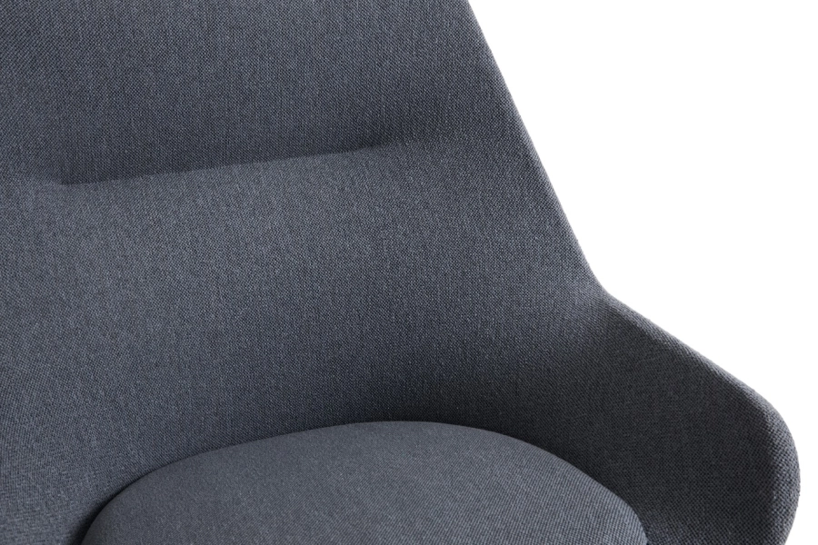 AF351-F480-AU31-03AC_O2 Lounge Chair w. seat cushion soft grey_black powder coated steel base_detail.jpg