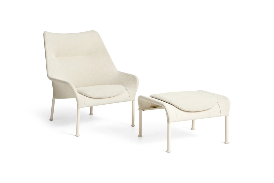O2 Lounge Chair w. seat cushion soft and O2 Ottoman cream_eggshell powder coated steel base.jpg