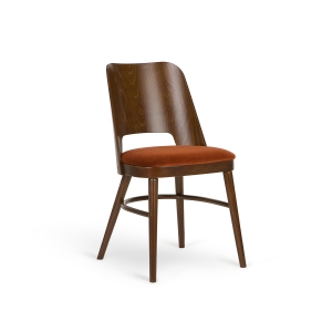 Paged Shell A-0043 krzesło z tapicerowanym siedziskiem