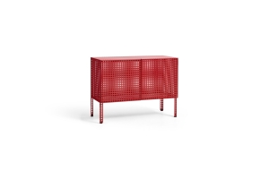 HAY szafka stojąca PERFORATED CABINET wine red S