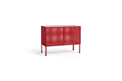 HAY szafka stojąca PERFORATED CABINET wine red S