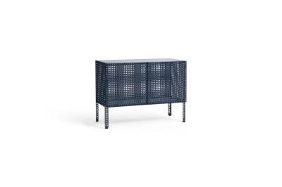 HAY szafka stojąca PERFORATED CABINET steel blue S