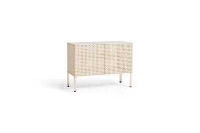 HAY szafka stojąca PERFORATED CABINET eggshell