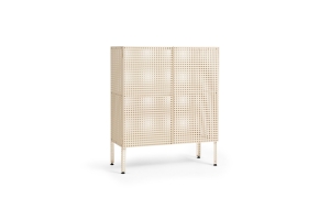 HAY szafka stojąca PERFORATED CABINET eggshell M
