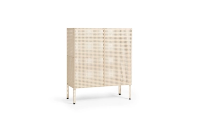 HAY szafka stojąca PERFORATED CABINET eggshell M