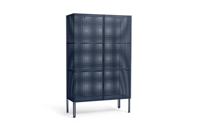 HAY szafka stojąca PERFORATED CABINET steel blue L