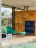 O2 Lounge Chair_O2 Ottoman Lift green w seat cushion Lift Soft green soft black base_Perforated Cabinet L steel blue.jpg