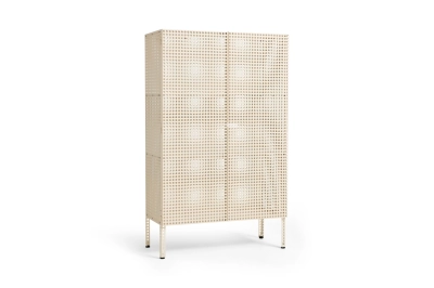 HAY szafka stojąca PERFORATED CABINET eggshell L 