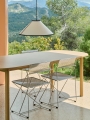 Annex Table Oblong oak_Ava Cone Pendant_X-Line Chair chromed steel Indoor 02.jpg