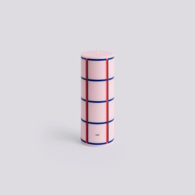 HAY świeca COLUMN M jasny różowy - czerwony - bordowy - granatowy 